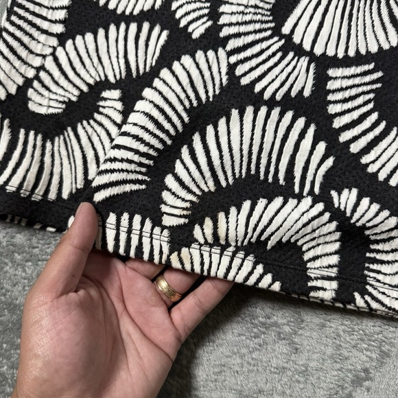 Anthropologie‎ Maeve Windfall Tunic Shift Dress Textured Black White Size Small - Picture 6 of 12